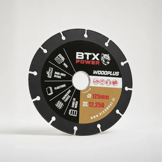 [Scale AI] catalog_packshot — BTX Power Disque à Bois 125 mm pour Travaux de Bois Précision et Polyvalence 125mm Diamètre Qualité Pro